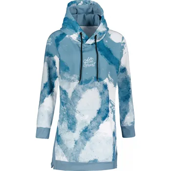 Dámská mikina Dámská funkční prodloužená mikina premium ALTISPORT VOJ/ALW093MI03 SVĚTLE MODRÁ XS