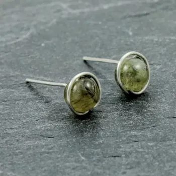 Náušnice Peckové náušnice s labradoritem