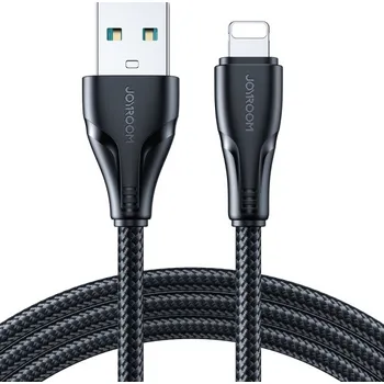 JOYROOM S-A11 opletený nabíjecí a datový kabel - USB-A na Lightning - 1,2 m - černý