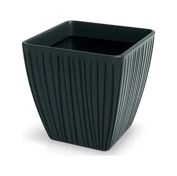 Květináč FERO SQUARE 40 cm - barva: uhlíkově šedá