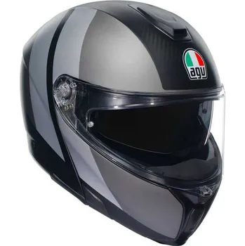 Helma na motorku AGV SPORTMODULAR MULTI MPLK OVERLAY MATT DOUBLE GREY 2XL