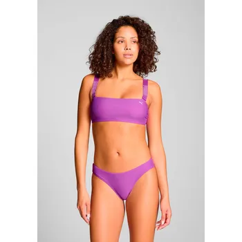 Dámské plavky PUMA - BANDEAU TOP 1P MAGENTA DÁMSKÝ BIKINY VRCHNÍ DÍL PLAVEK FIALOVÝ 938347-08S
