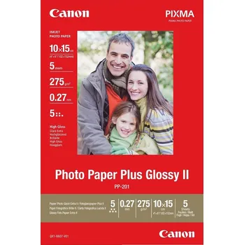 Foto Canon Glossy Photo Paper 2311B053, 275 g/m2, 10x15cm, 5ks, lesklý, bílý, foto papír