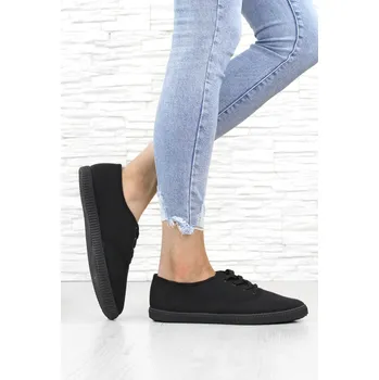 Dámské tenisky Prety Černé plátěnky 11002-21ALL.B Velikost: 38