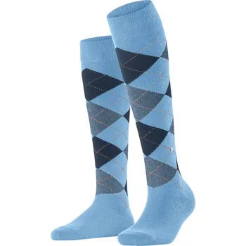 Dámské ponožky PONOŽKY BURLINGTON QUEEN 22304 6541 LIGHT BLUE 36-41 UNI