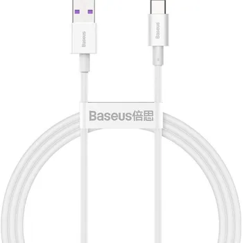 Vývojová deska Baseus napájecí kabel CATYS-02 USB-A na USB-C 66W - 1 metr, bílý