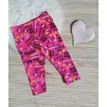 DÍVČÍ TŘÍČTVTEČNÍ LEGÍNY BAVLNĚNÉ Barva: Růžová, Velikost: 116