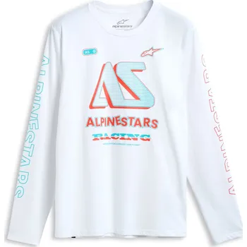 Pánské tričko Triko ayess csf dlouhý rukáv, alpinestars (bílá, vel. m)