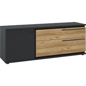 Televizní stolek MONACO F01 televizní stolek, šedá/černá mat/dub catania