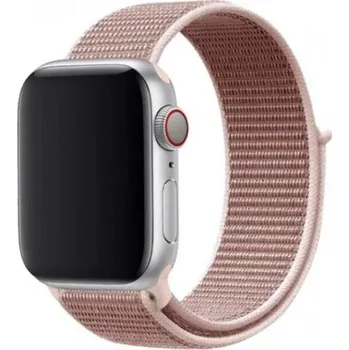 Řemínek na hodinky Swissten řemínek pro apple watch nylonový 38 / 40 / 41 mm růžovo zlatý