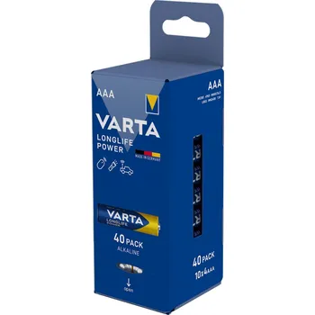 Článková baterie Jednorázová baterie VARTA Longlife Power 40 AAA (Storagebox)