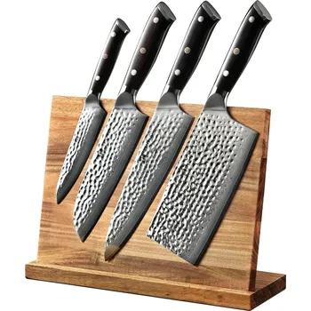 Kuchyňský nůž Sada nožů XinZuo Yu B13H s magnetickým stojánkem 4ks - Dárkový set