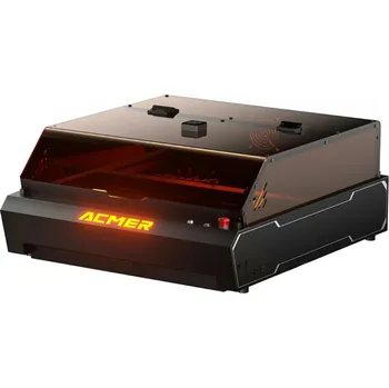 Gravírování Acmer P3 Profesionální Kombo Přenosný Ultrarychlý Laser Gravírovací Stroj s Krytem Gravírka Plotr se Dvěma Lasery 10W + 2W IR na Kovy s Autokamerou a…