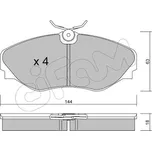 Sada brzdových destiček, kotoučová brzda CIFAM 822-338-0