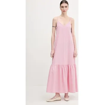 Dámské šaty Šaty United Colors of Benetton 4SZRDV0B8 růžová 39X, vel. XL