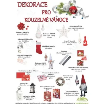 Party dekorace leták A3, DEKORACE pro kouzelné VÁNOCE