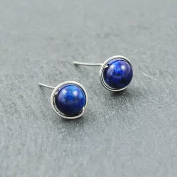 Náušnice Náušnice lapis lazuli – pecky