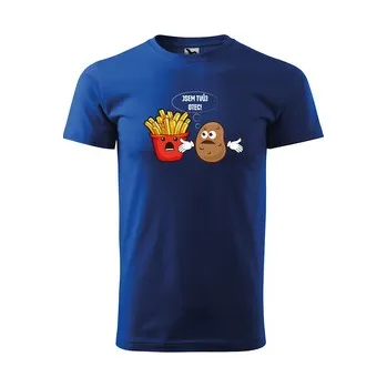 Pánské tričko Tričko s potiskem Jsem tvůj otec: modré 4XL