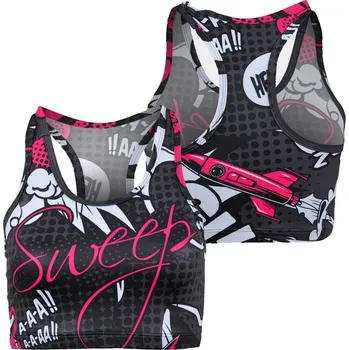 Podprsenka SWEEP SWTS153 COMIX šedá/bílá/růžová XL