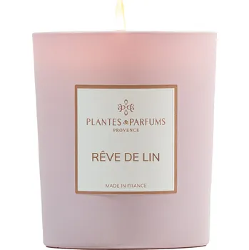 Svíčka Plantes et Parfums de Provence Reve de Lin Vonná svíčka, 180 g