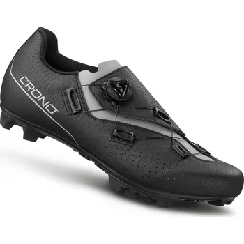 Pánské cyklistické tretry Crono CX3 tretry MTB (černá - stříbrná) Velikost: 47