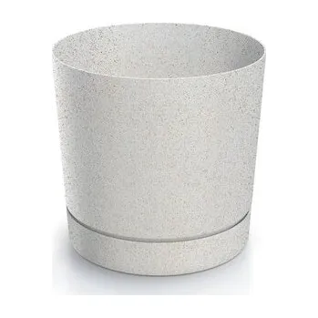 Květináč TUBO P ECO WOOD 17,8 cm - barva: bílá ECO