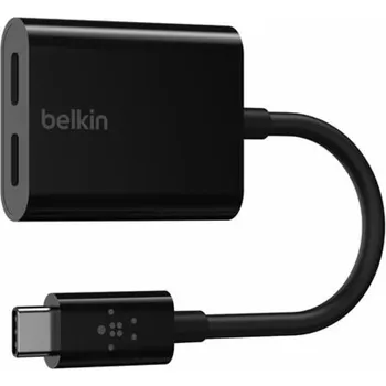 Belkin CONNECT USB-C audio/napájecí adaptér černý