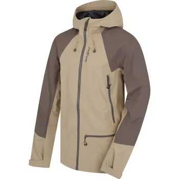 Pánská casual bunda Husky Pánská hardshell bunda Nanola M XXXL, beige/grey