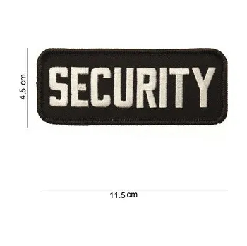 Oblečení a móda Nášivka Fostex Security 11,5 x 4,5 cm - černá