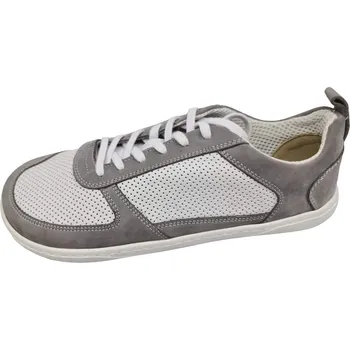 Dámské polobotky OBUV MINTAKA 42002/23 ŠEDÁ A BÍLÁ 39