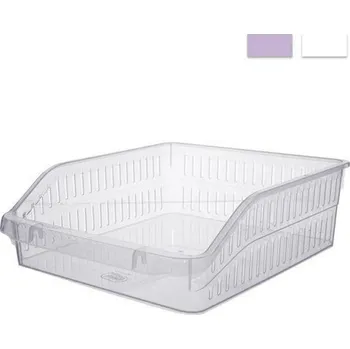 Úložný box košík 25,5x30x9,5cm TINA, organizér, transp.plast