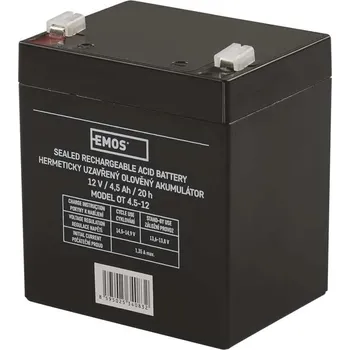 Záložní baterie Epohony AKU 12V 4.5Ah Olověný akumulátor 12 V/4,5 Ah, faston 4,7 mm
