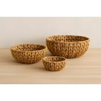 Dóza na potraviny House Doctor – Sada úložných misek Bow Natura, 3 ks