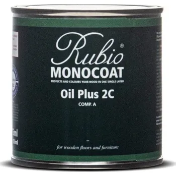 Olej na dřevo Rubio Oil Plus 2C probarvený olej - složka A 275ml Velikost balení: 275ml, Barevný odstín: Oil Plus 2C - White