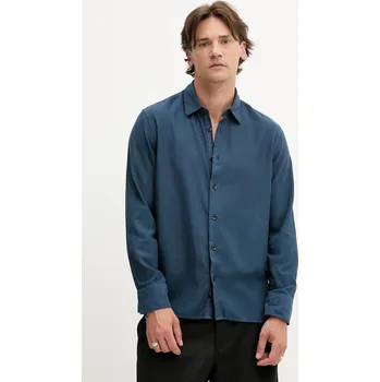 Pánská košile Košile Rag & Bone MBW25PA018PCML námořnická modř 59X, vel. XL