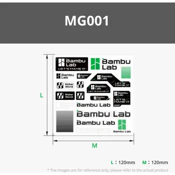 Příslušenství k 3D tiskárně Bambu Lab Stickers - Bambu Lab Stickers - MG001