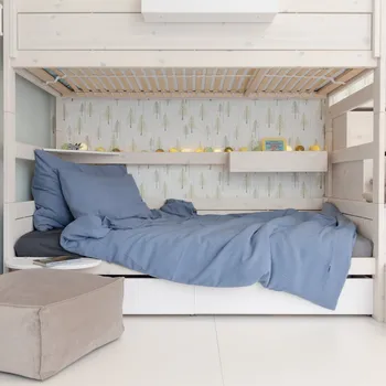 Povlečení HEDDA Lněné povlečení Naira modré - povlečení na peřinu 140x200 cm