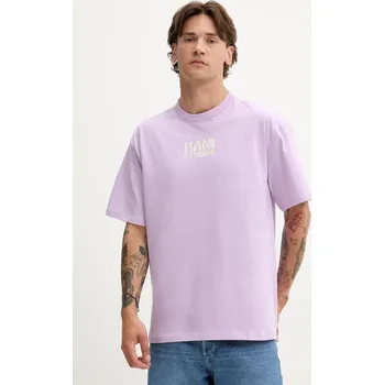 Pánské tričko Bavlněné tričko Karl Kani pánské, fialová barva, s potiskem, PD00005334 40X, vel. M