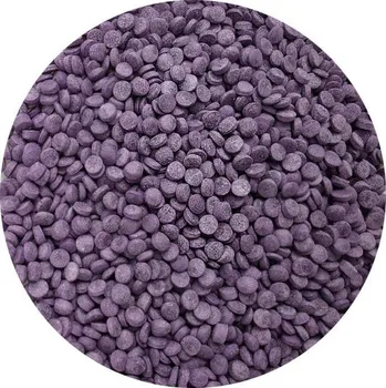 Jedlá dekorace na dort Cukrové zdobení fialové konfety 80g - I LOVE CAKES