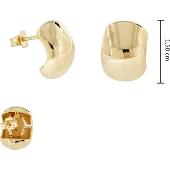 Náušnice Lillian Vassago Zlaté elegantní peckové náušnice LLV31-GER066