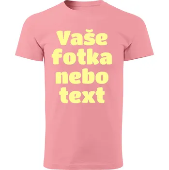 Chlapecké tričko Grooters Růžové dětské tričko s vlastním motivem / fotkou Velikost: 134