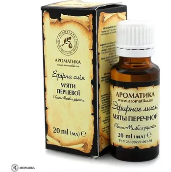 AROMATIKA Mátový olej, Aromatika, 100% přírodní, 20 ml