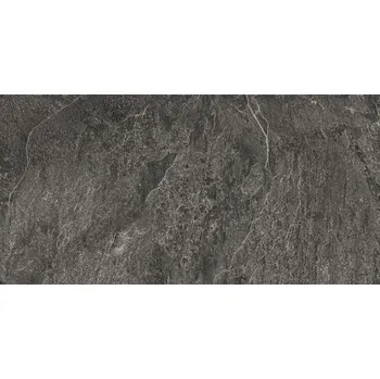 Dlažba Rako Core DARV9875, dlažba, černá, matná, reliéfní, 60 x 120 x 0,9 cm