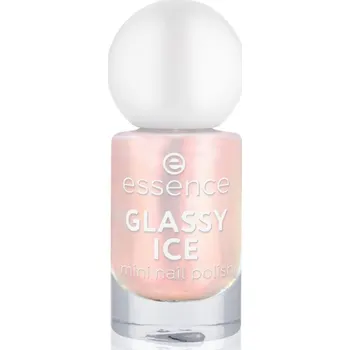 Přípravek na nehty essence GLASSY ICE lak na nehty mini odstín 09 5 ml