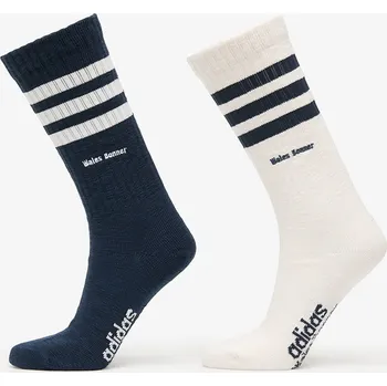 Ponožky adidas x Wales Bonner 3 Stripe Socks 2-Pack Blue/ Night Navy/ Chalk White S