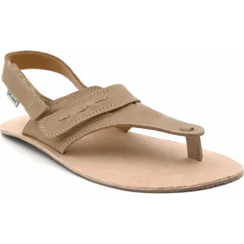 Dámské sandále OK Bare dámské kožené barefoot sandálky Fin/I/X béžové Velikost: 37