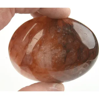 Přírodní kámen Hematit v křišťálu hladký kámen 165g Madagaskar