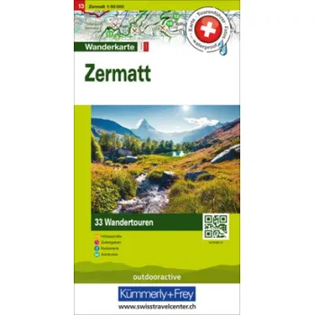 Zermatt Nr. 13 Touren-Wanderkarte 1:50 000 (DE)