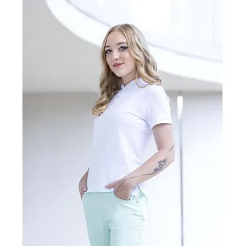 Dámské tričko ZIDYN bílá dámská polokošile S