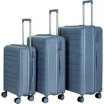 Cestovní plastový kufr Lamar velikost SADA, světle modrý